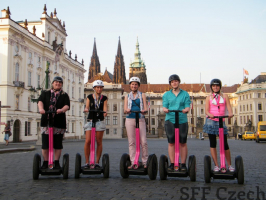 Prague tours up to Prague Castle on Segway