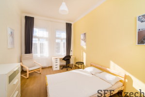 Large room to rent in shared 3 bedroom flat Prague 2, close to metro and center