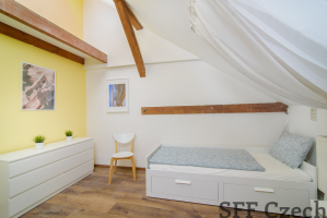 New furnished room to rent in attic shared flat Prague 2 close to metro I.P. Pavlova
