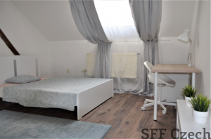 Furnished room to rent in attic flatshare Prague 2 close to I.P. Pavlova
