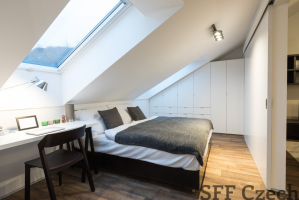 Modern furnished attic 1 bedroom apartment to rent, Prague 6