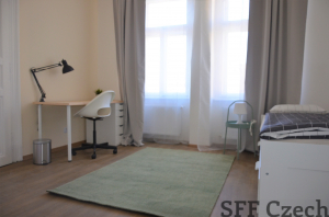 Furnished room with private bathroom to rent Prague 2 in vicinity of center and metro