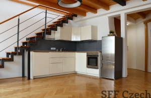 Very nice large apartment 3+kk with terrace to rent in Prague Vinohrady